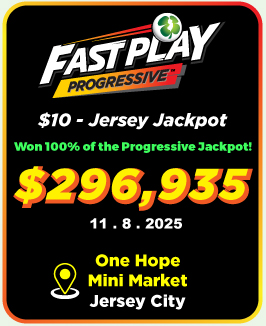 Fast Play: one ticket won 100% of the progressive jackpot!