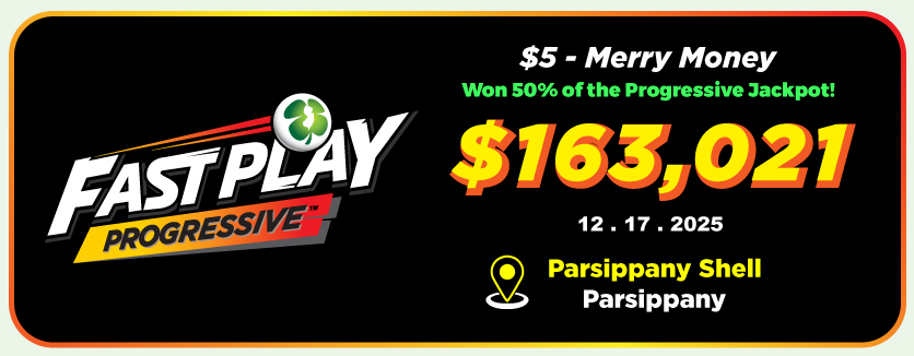 Fast Play: one ticket won 50% of the progressive jackpot!