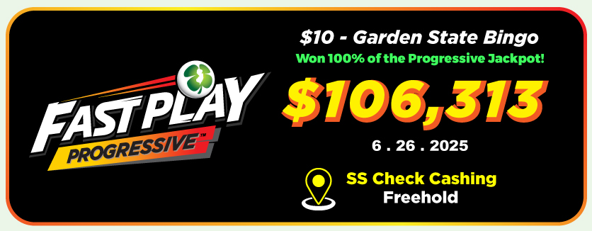 Fast Play: one ticket won 100% of the progressive jackpot!