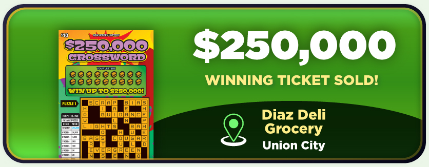 $250,000 Winning Ticket Sold! Get Game Details