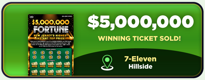 $5,000,000 Winning Ticket Sold! Get Game Details