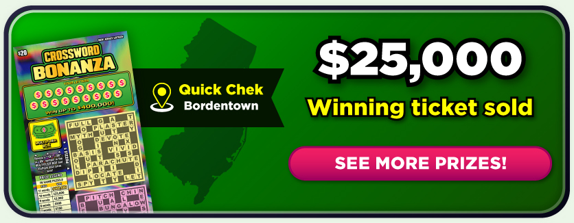 $25,000 Winning Ticket Sold! See more prizes