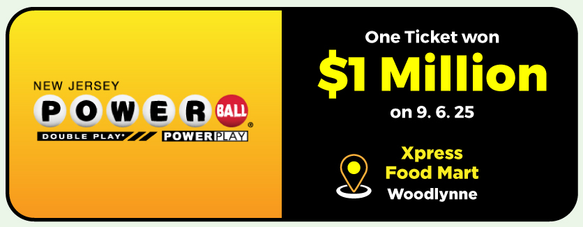 Powerball: one ticket won $1,000,000 on 9-6.2025