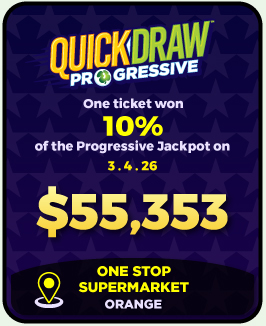 Quick Draw 10% Jackpot Winner!
