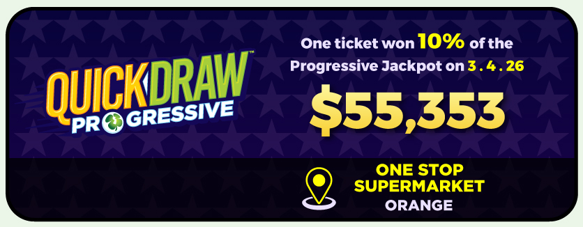 Quick Draw 10% Jackpot Winner!