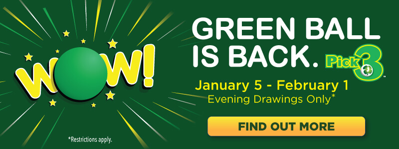 Pick 3 Green Ball - Get details