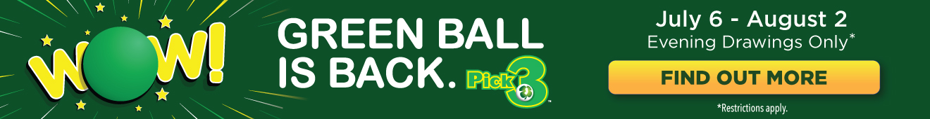 Pick 3 Green Ball - Get details