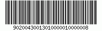90200430013010000010000008