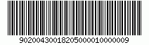 90200430018205000010000009