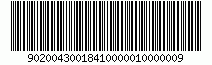 90200430018410000010000009
