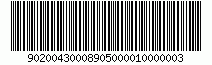 90200430008905000010000003