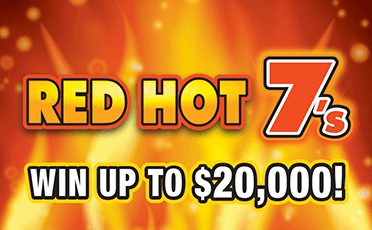 Red Hot 7's New Jersey scratch-off ticket