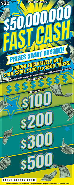 CA Lottery - $50,000,000 Fast Cash (#01915) - scratch off odds