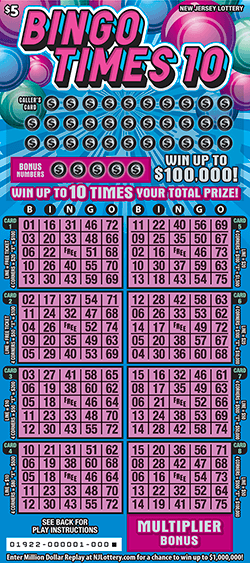 CA Lottery - Bingo Times 10 (#01922) - scratch off odds