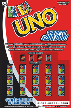 NJ Lottery - UNO (#01928) - scratch off odds