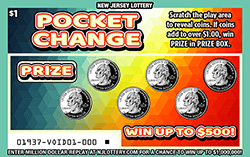 NJ Lottery - Pocket Change (#01937) - scratch off odds