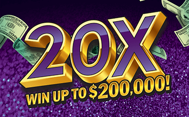 20X New Jersey scratch-off ticket