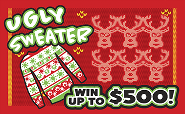 Ugly Sweater New Jersey scratch-off ticket