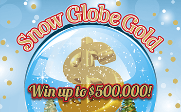 Snow Globe Gold New Jersey scratch-off ticket