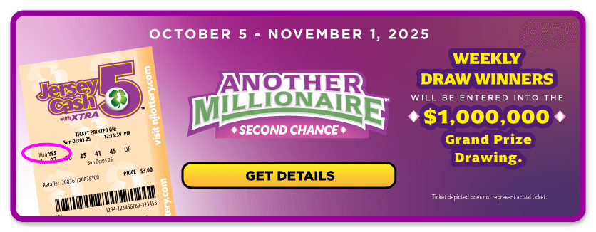 Another Millionaire Jersey Cash 5 Promotion