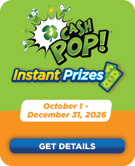 CashPop Instant Prizes October 1st to December 31st 2026