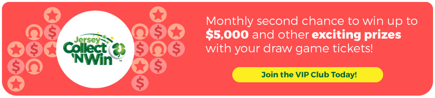 Collect and Win: Monthly second chance to win up to $5,000 and other exciting prizes with your draw game tickets!