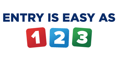 Entry is as easy as 1-2-3!