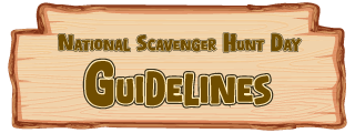 National Scavenger Hunt Day Guidelines
