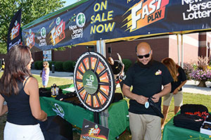 Fast Play Promotions Tent at the Farley Toll Plaza